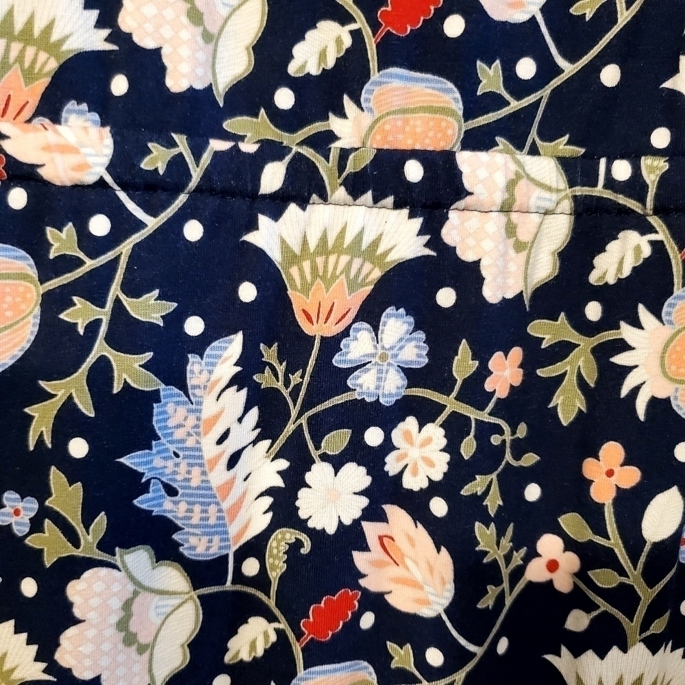 TALBOTS NAVY SOFT FLORAL MAXI DRESS - Picture 4 of 7